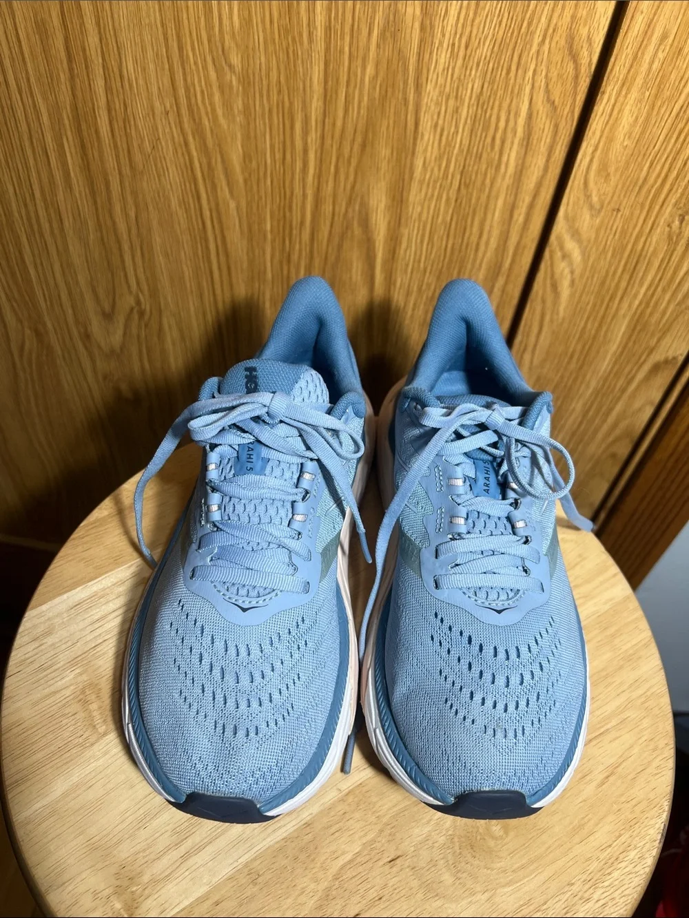 Hoka Women's Light Blue Athletic Running Shoes